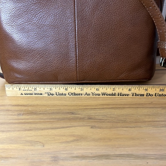 FRYE Ari Crossbody Cognac Brown Leather Handbag NWT - Picture 7 of 16